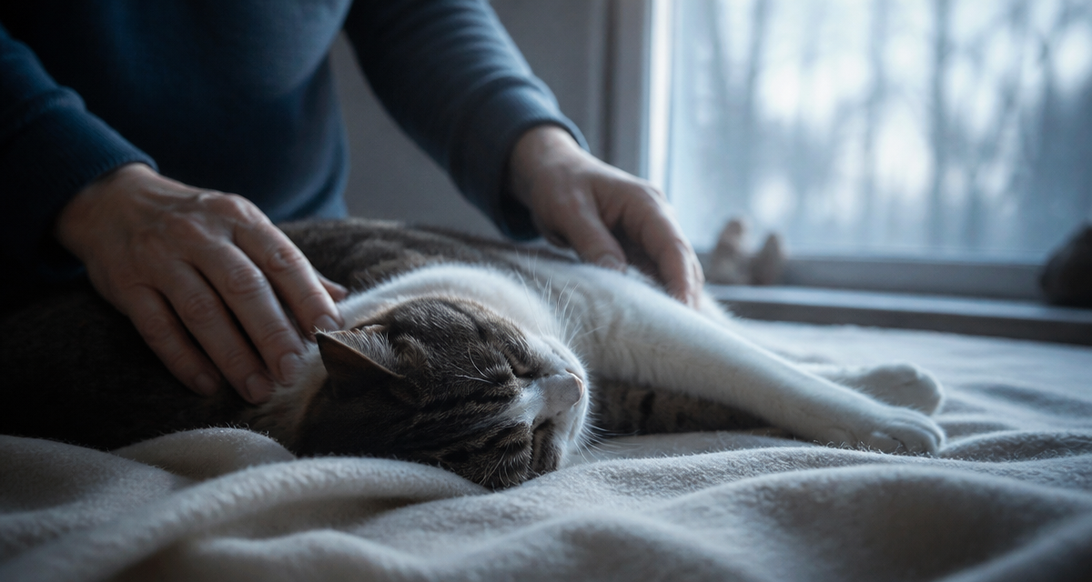 En combien de temps un chat mort devient raide, image début rigidité