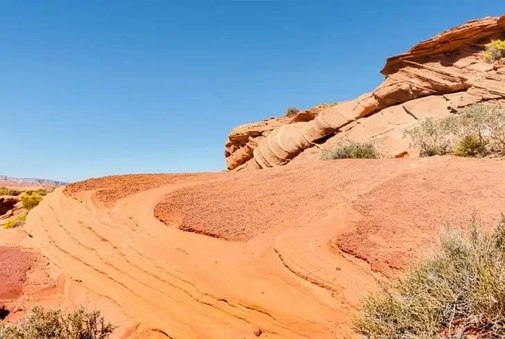 weathered land