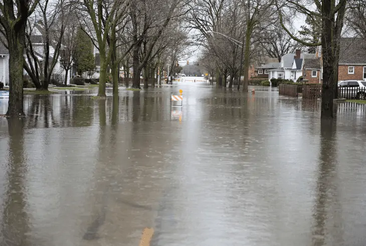 flood due to hurricane