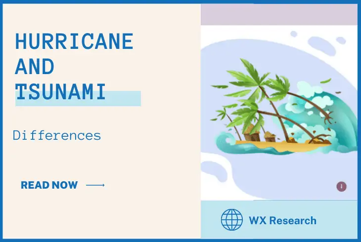 difference between hurricane and tsunami