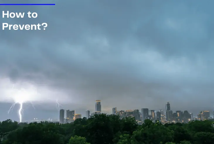 prevent lightning from hitting your house