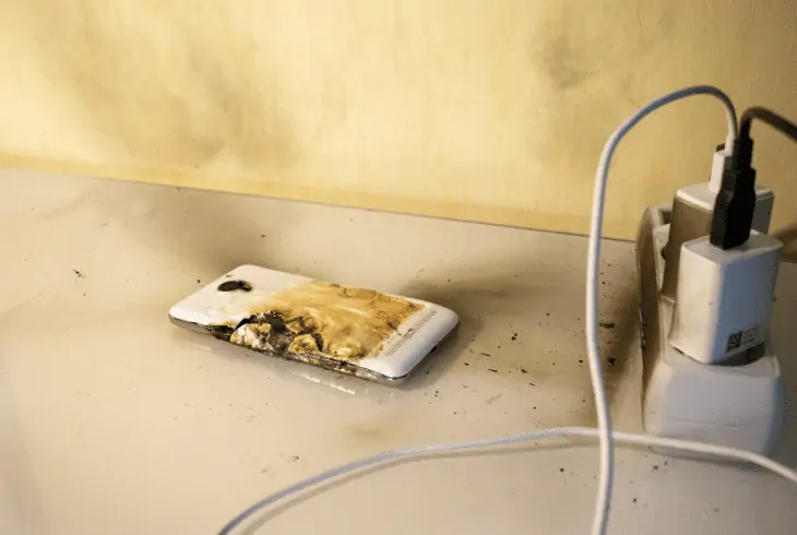 phone damaged thunderstorm