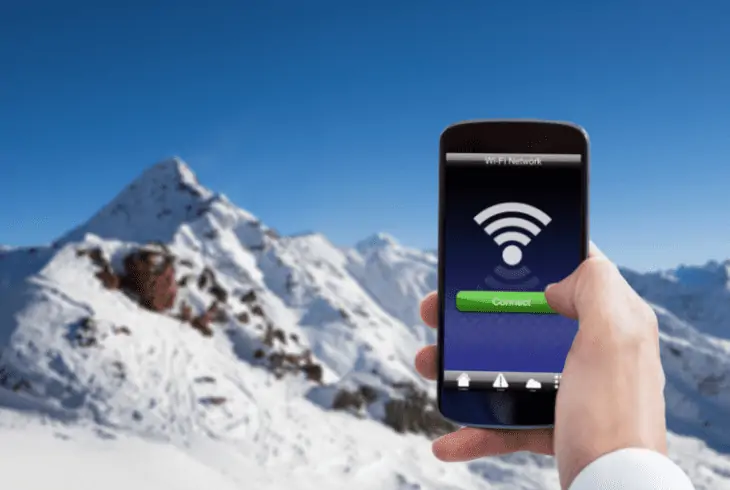 snow and wifi signal