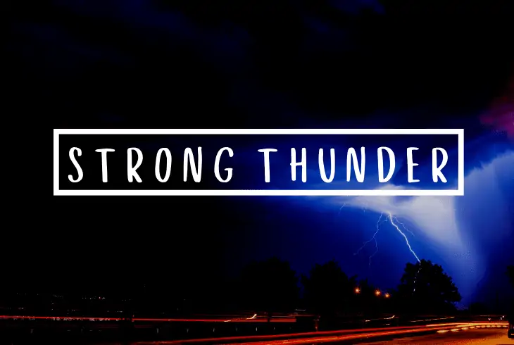 strong thunder