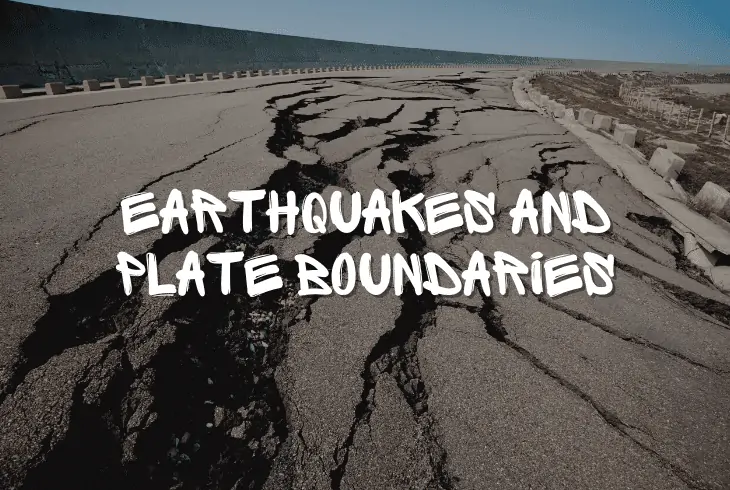 the plate boundaries