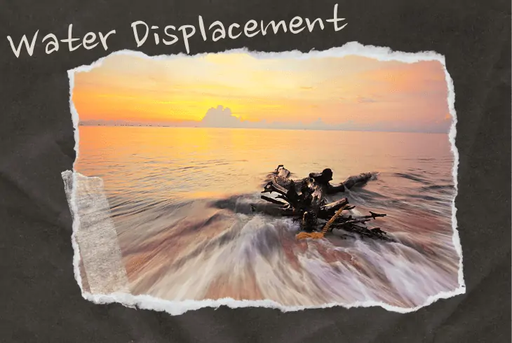 the water displacement