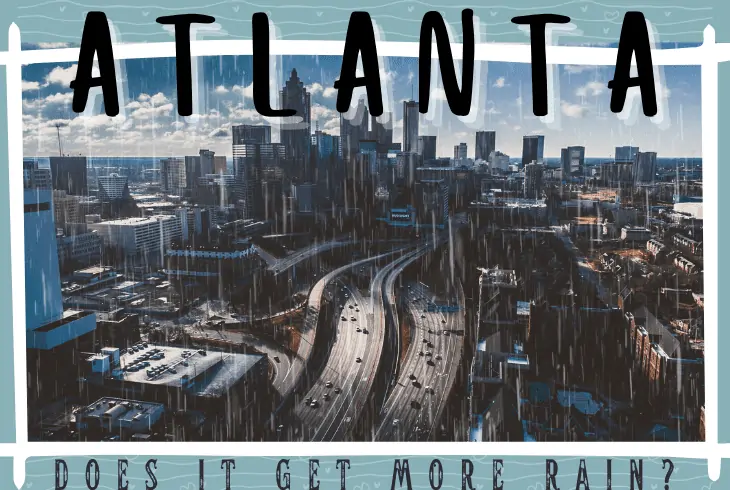 does atlanta get more rain than seattle