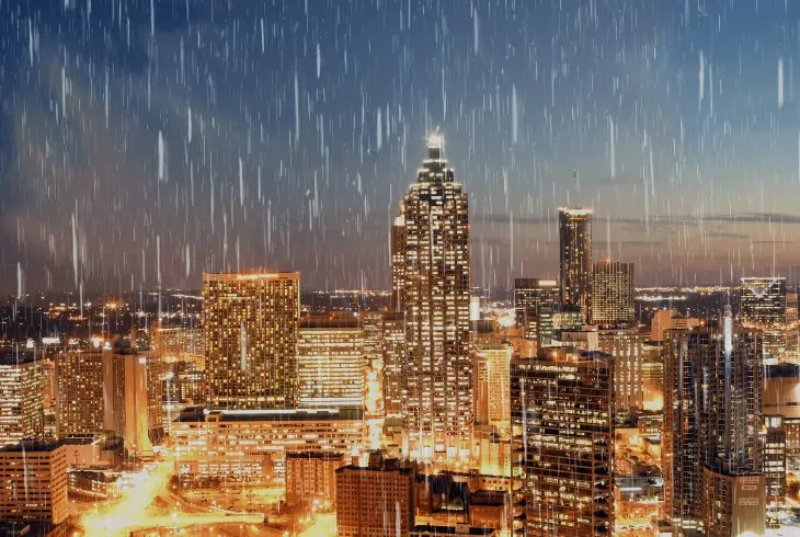 atlanta get so much rain