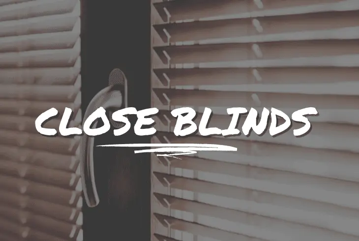close blinds