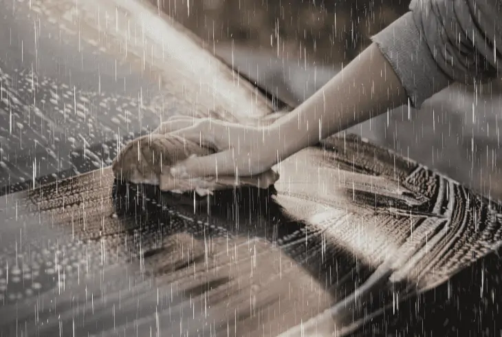 car wash on rain