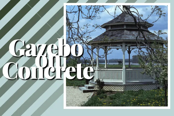 secure gazebo on concrete
