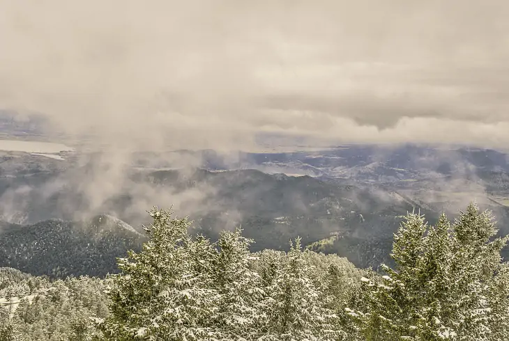 precipitation type fog