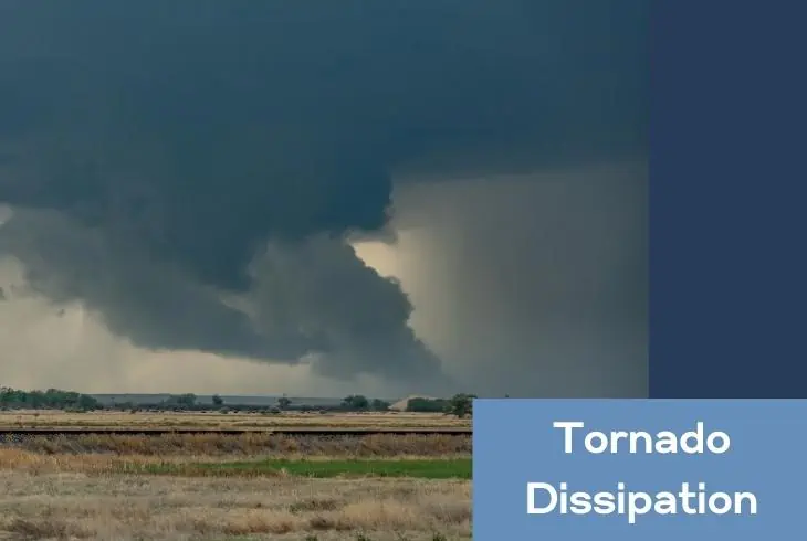 dissipation of tornado