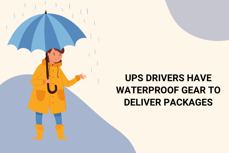 waterproof gear for delivery