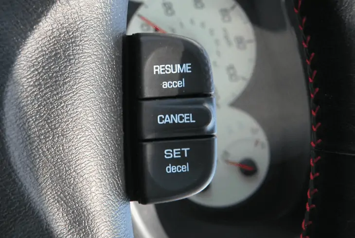cruise control function in car