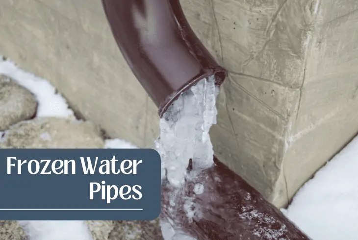 frozen water pipe