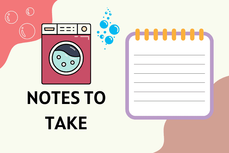 notes to take washer