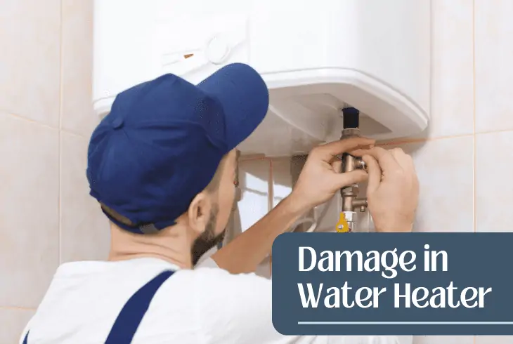 damage water heater