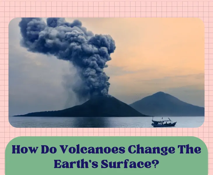 volcano change earth surface