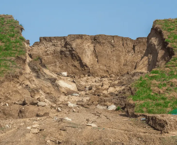 erosion of soil