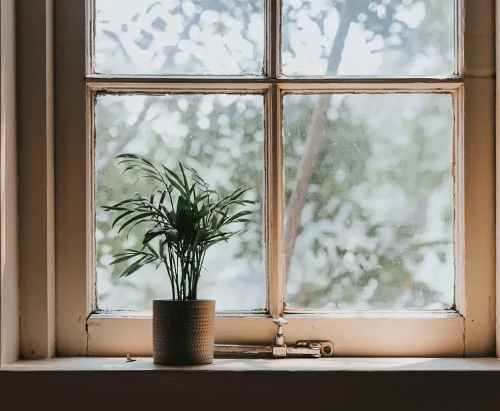 away from windows