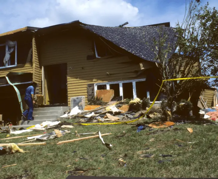 destruction from tornado