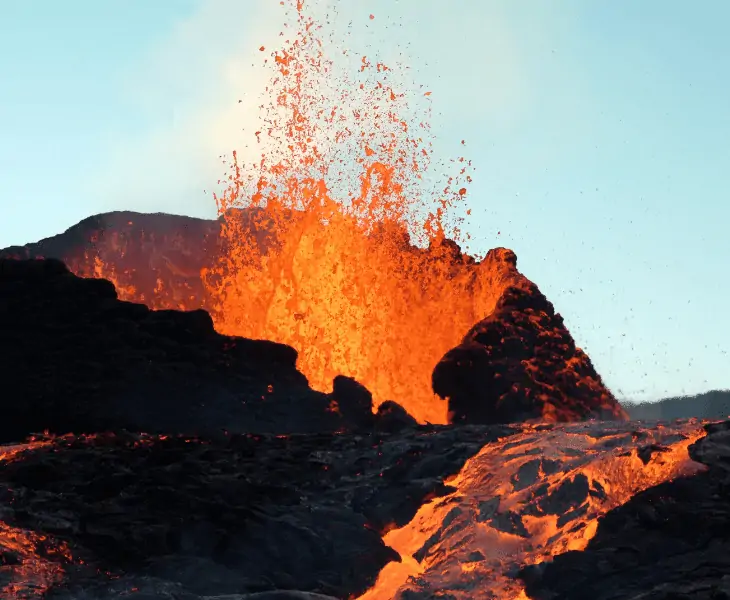 volcano eruption