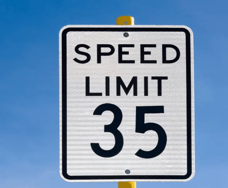35 mph limit