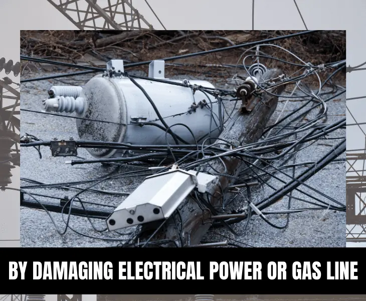 electrical power damaged
