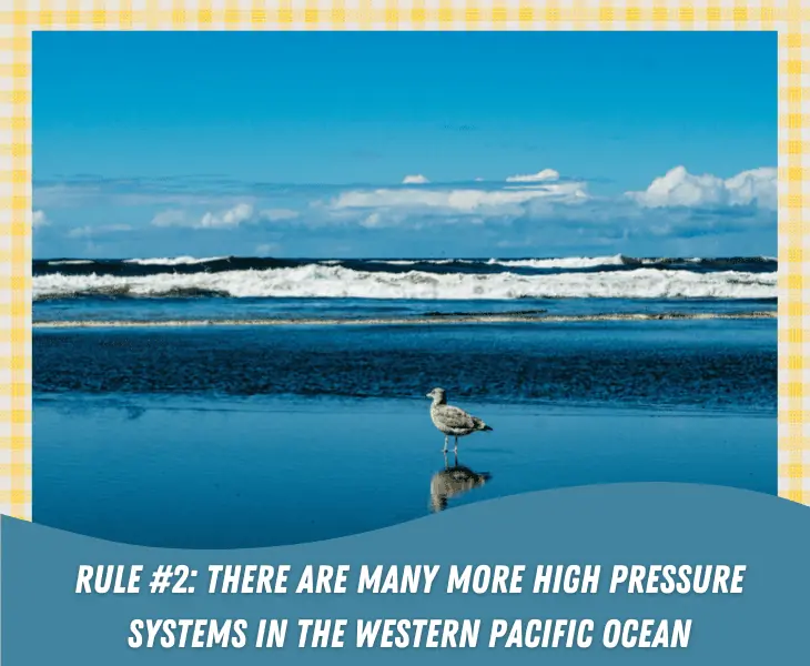 pacific ocean has high pressure systems