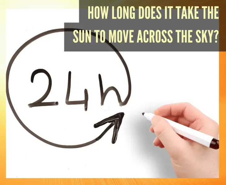 it takes 24 hours for the sun to move across the sky