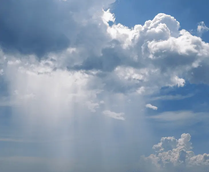 clouds producing rain