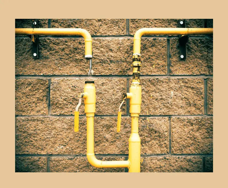 gas lines ruptured