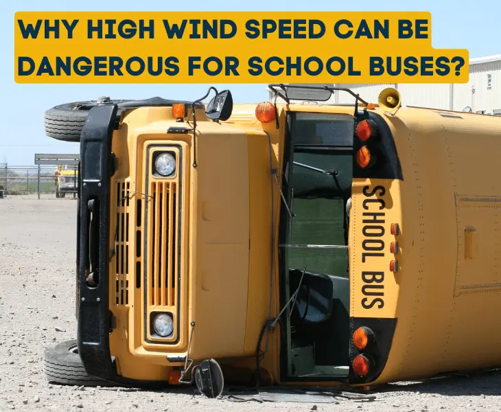high wind caused school bus to drift
