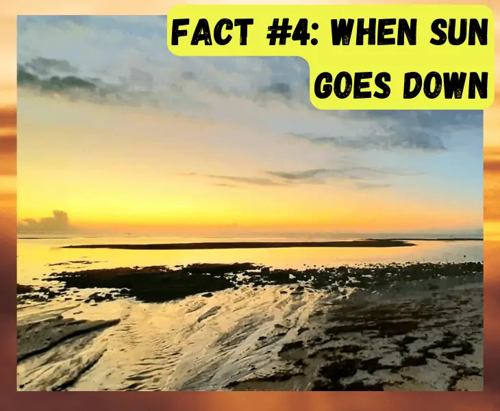 sun goes down in Alaska