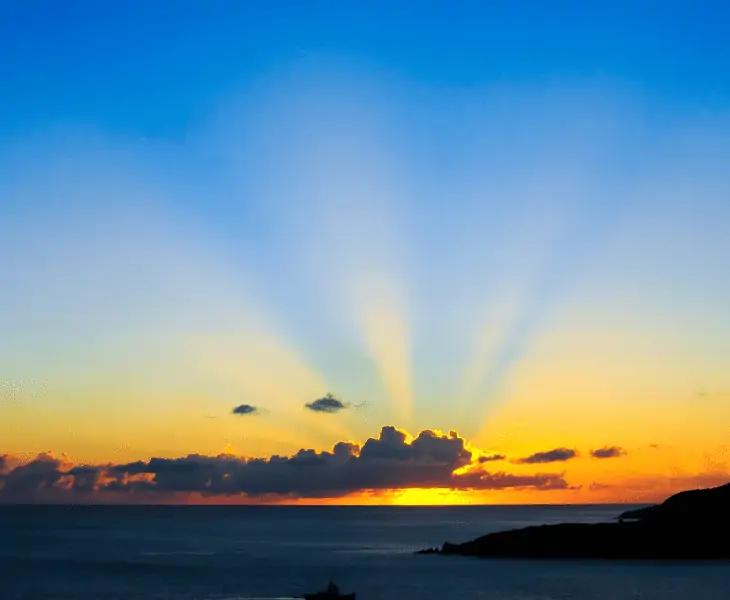 sunset change colors