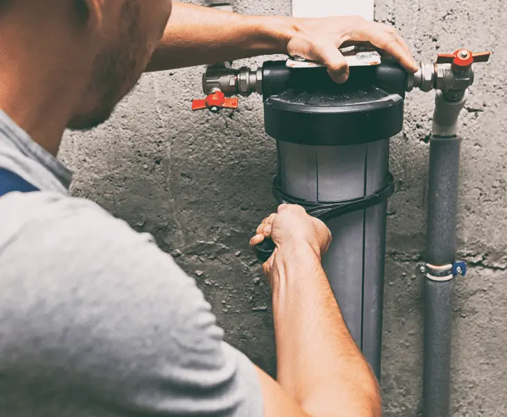installation of water filter