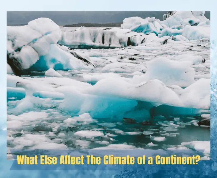 what else affect the climate of a continent