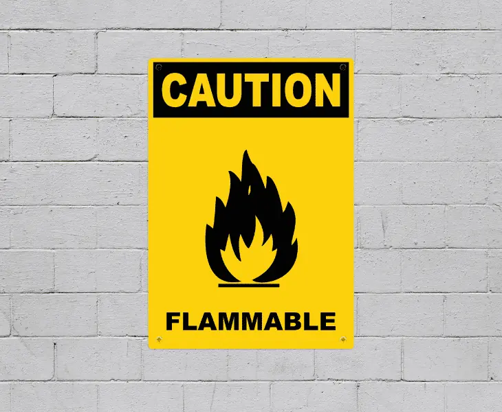 yellow warning sign