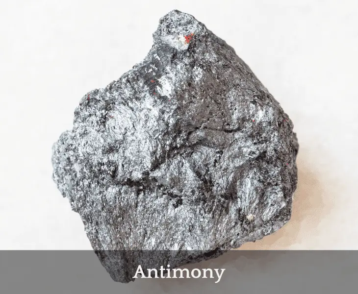rough antimony ore stone