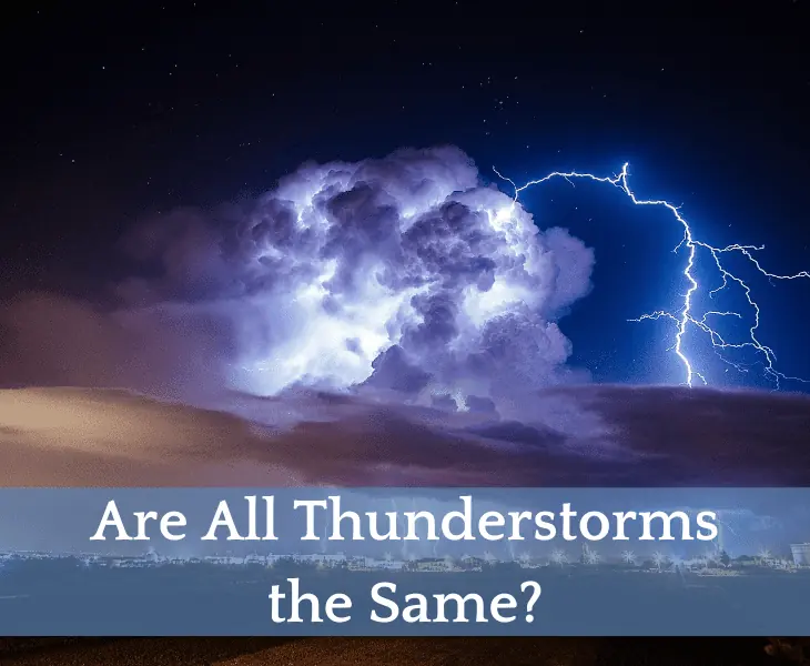 bright thunderstorm at night