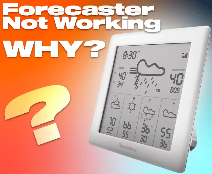 brookstone weather station not working