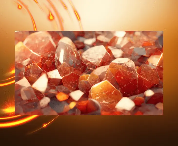 different variety of carnelian gemstone