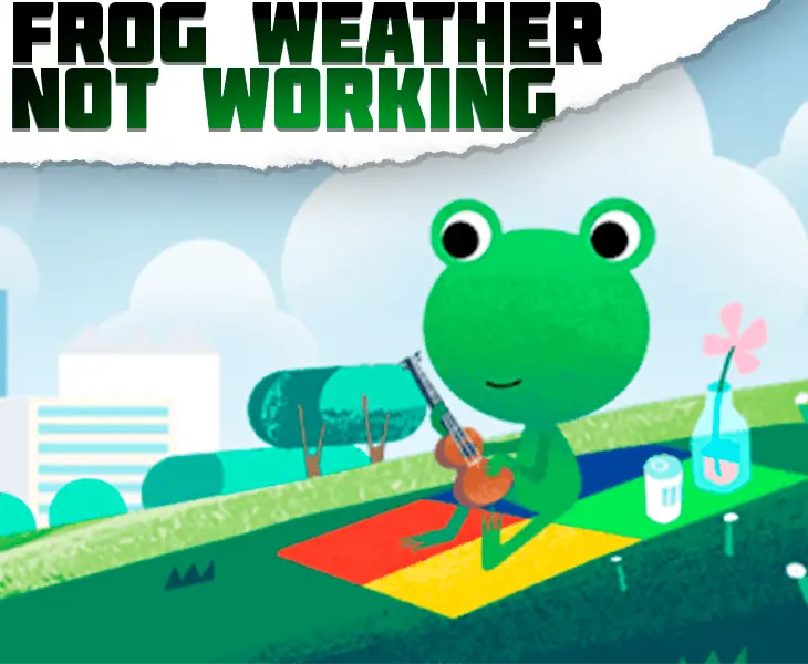 frog weather app not working