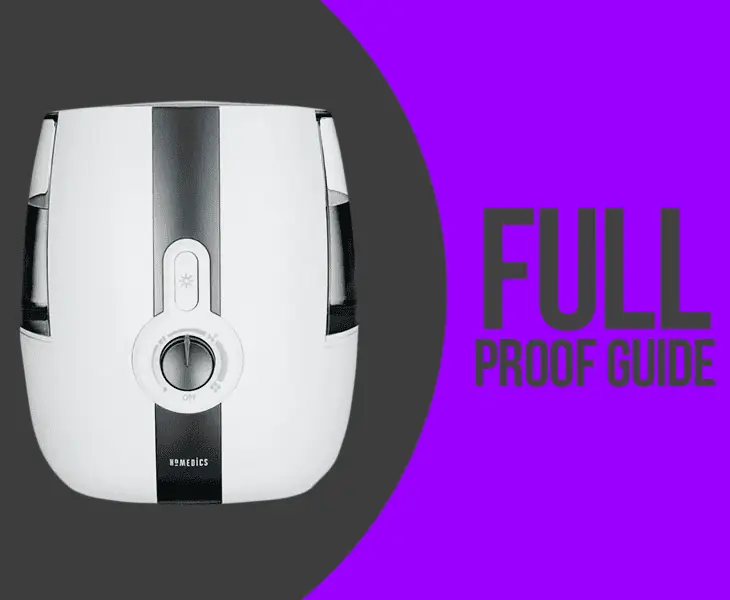 homedics humidifier clean light reset