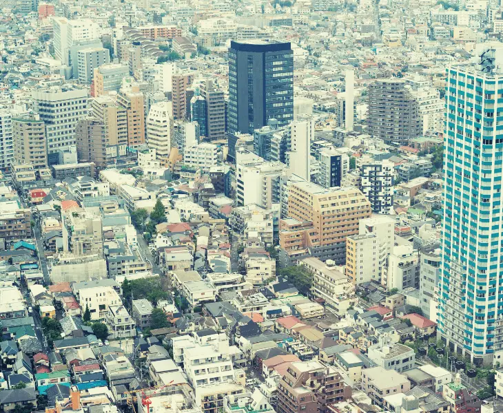 rapid urbanization showing buildings