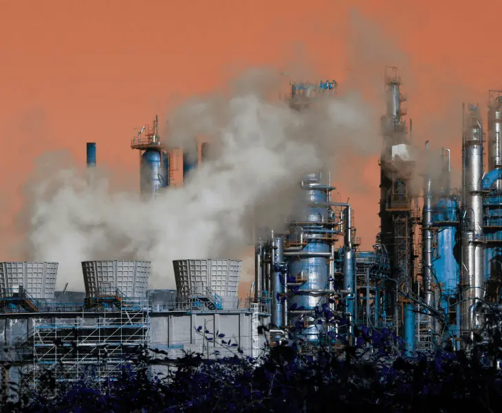 factory releases greenhouse gases