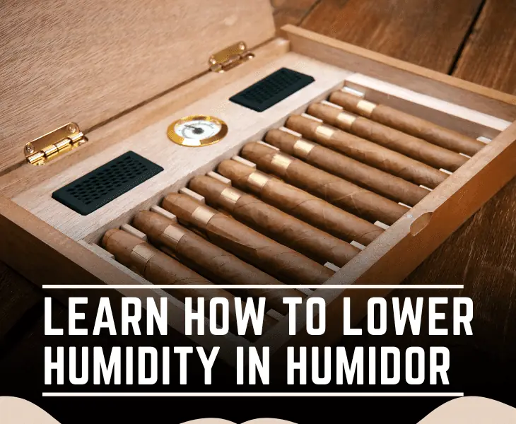 how to lower humidity in humidor