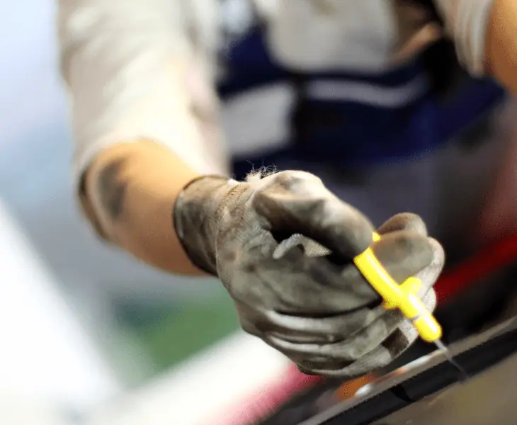checking of oil lubricant