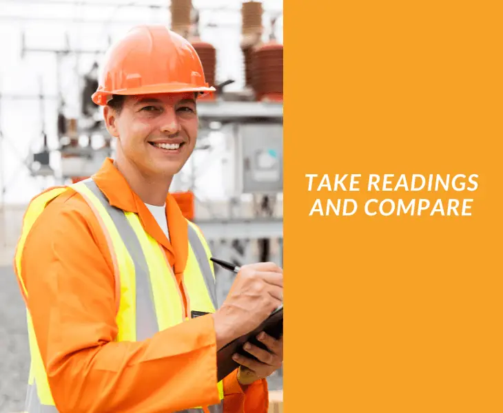 take readings and compare